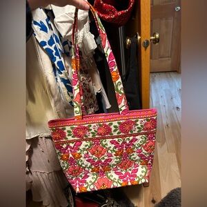 Vera Bradley Pink Lilli Bell Shoulder Tote